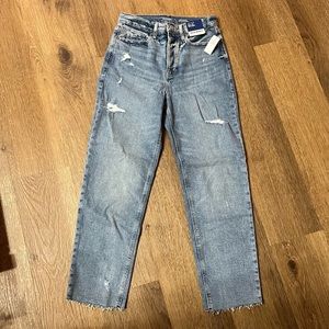 NWT High Rise Straight Leg Jeans, Size 4